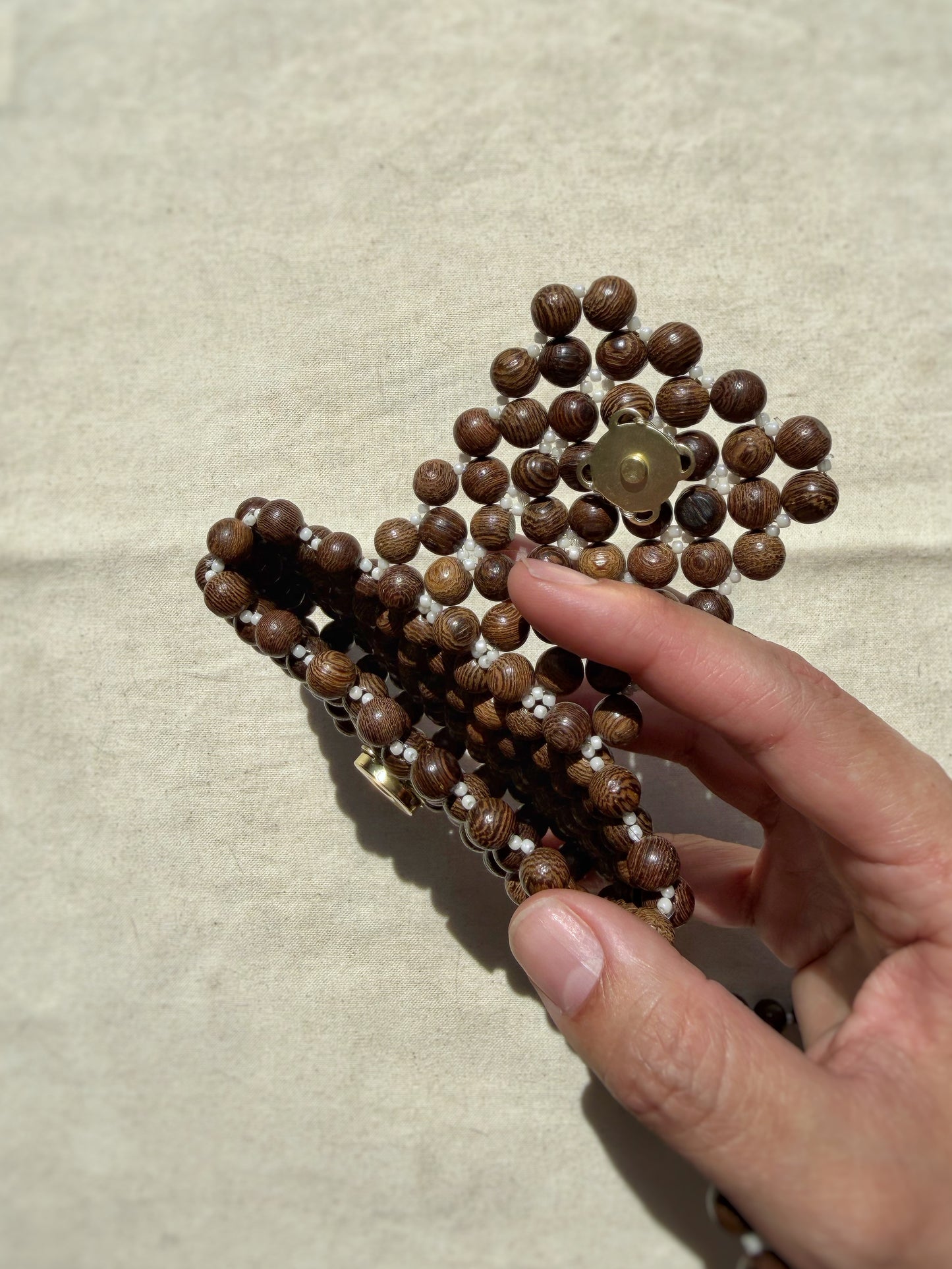 Margaret - Handmade Beaded Card Holder Bag